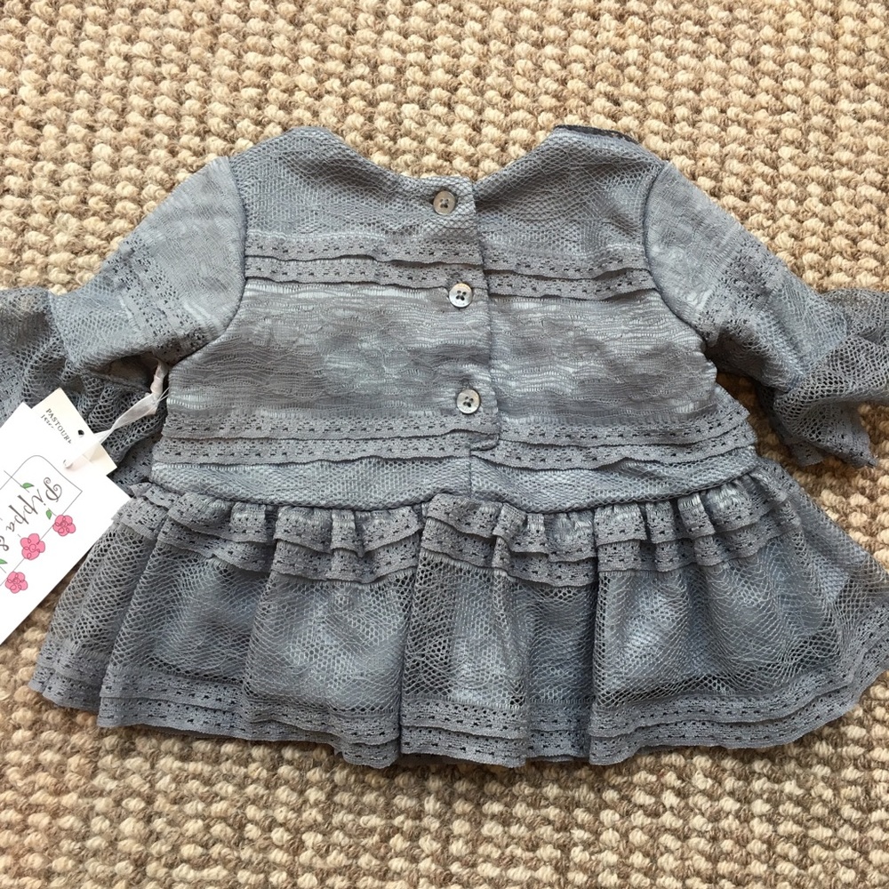 NWT Pippa & Julie 3M lace top/capri pants set - Picture 6 of 7